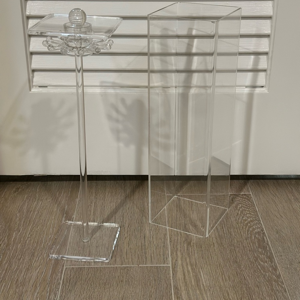 Clear Acrylic Display Jewelry Stand and Box